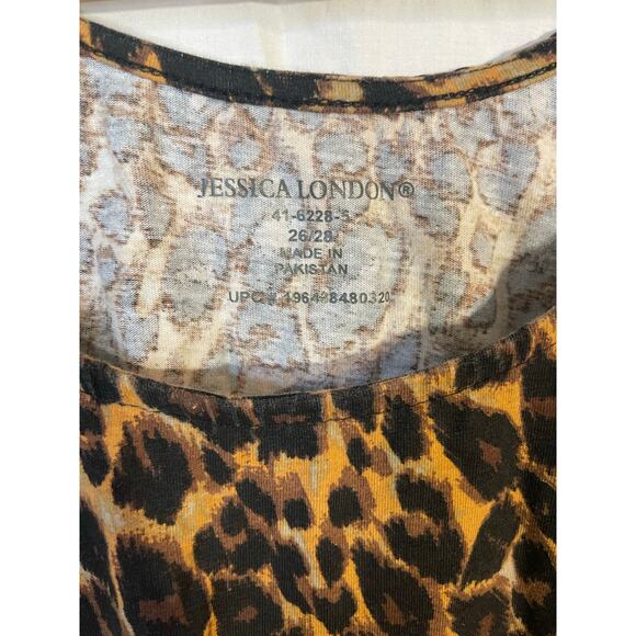 Jessica London cheetah print tank top - Picture 2 of 3